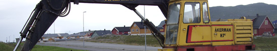 Utsnitt av Gravemaskiner. Foto: Hammerfest kommune/Inger Nilsen.