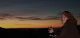 Solnedgang med nogo attåt!