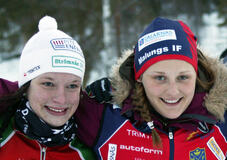 SOFIA HENRIKSSON (t v) och Stina Nilsson är två av stjärnorna i juniorlandslaget. Foto: KJELL-ERIK KRISTIANSEN
