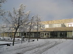 Vinterbilde av rådhuskantina