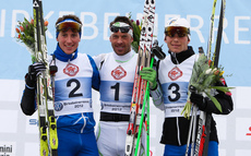 17.03.2012, Rena, Norway (NOR): (l-r) Roger Aa Djupvik (NOR), Anders Aukland (NOR), Team X-tra personell, Atomic, KV+ and Espen Harald Bjerke (NOR) - FIS Marathon Cup Birkebeinerrennet, Rena (NOR). www.nordicfocus.com.© Laiho/NordicFocus. Every download