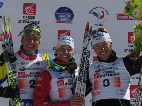 Chpts de France Bessans Jeudi Podium Hommes
