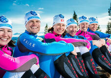 TEAM EXSPIRIT är stolta av sina nya underkläder från Falke. Foto: MAGNUS ÖSTH