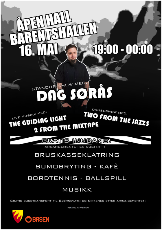 åpen hall 16 mai