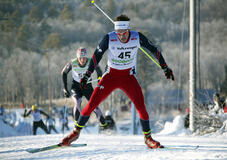 PONTUS OLSSON är en av killarna i Bodens Skidklubbs lag som utmanar andra i Företagsstafetten mellan Boden och Luleå. Foto: MOA MOLANDER KRISTIANSEN
