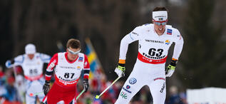 27.02.2013, Val di Fiemme, Italy (ITA): Calle Halfvarsson (SWE), Fischer, One Way, Alpina, Rottefella, Craft - FIS nordic world ski championships, cross-country, 15km men, Val di Fiemme (ITA). www.nordicfocus.com. © Laiho/NordicFocus. Every downloaded NordicFocus 27.02.2013, Val di Fiemme, Italy (ITA): Calle Halfvarsson (SWE), Fischer, One Way, Alpina, Rottefella, Craft - FIS nordic world ski championships, cross-country, 15km men, Val di Fiemme (ITA). www.nordicfocus.com. © Laiho/NordicFocus. Every downloaded