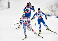 17.03.2013, Oslo, Norway (NOR): Coraline Hugue (FRA), Kerttu Niskanen (FIN), Riitta-Liisa Roponen (FIN), (l-r) - FIS world cup cross-country, mass women, Oslo (NOR). www.nordicfocus.com. © Felgenhauer/NordicFocus. Every downloaded picture is fee-liable. NordicFocus 17.03.2013, Oslo, Norway (NOR): Coraline Hugue (FRA), Kerttu Niskanen (FIN), Riitta-Liisa Roponen (FIN), (l-r) - FIS world cup cross-country, mass women, Oslo (NOR). www.nordicfocus.com. © Felgenhauer/NordicFocus. Every downloaded picture is fee-liable.