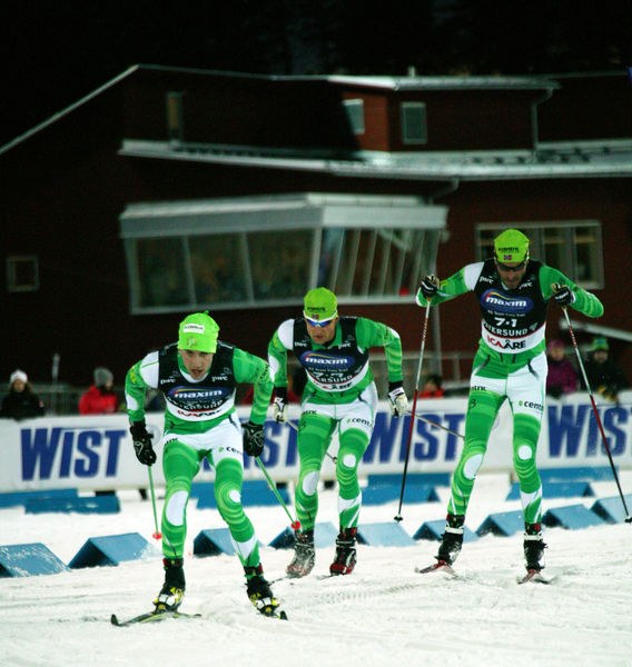 RESERVEN Stian Remseth Andresen åkte klassisk för Team Centric medan Jerry Ahrlin och Anders Aukland bakom körde ovallat. Foto: MARCELA HAVLOVA