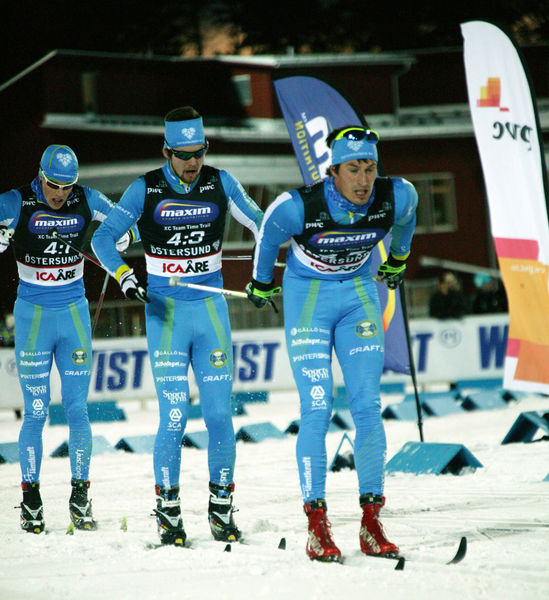 HEMMAKLUBBEN Östersunds SK anförda av Erik Melin är inne till varvning. ÖSK slog IFK Mora SK klart. Foto: MARCELA HAVLOVA