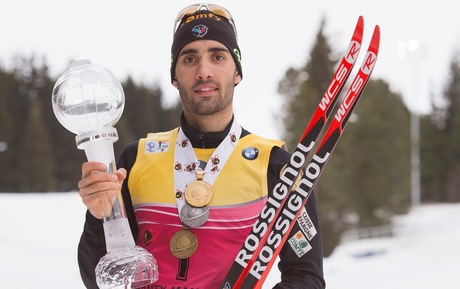 22.03.2015, Khanty-Mansiysk, Russia (RUS): Martin Fourcade (FRA) - IBU world cup biathlon, cups, Khanty-Mansiysk (RUS). www.nordicfocus.com. © Manzoni/NordicFocus. Every downloaded picture is fee-liable. NordicFocus 22.03.2015, Khanty-Mansiysk, Russia (RUS): Martin Fourcade (FRA) - IBU world cup biathlon, cups, Khanty-Mansiysk (RUS). www.nordicfocus.com. © Manzoni/NordicFocus. Every downloaded picture is fee-liable.