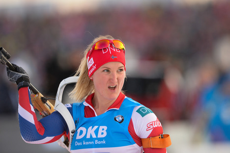 11.03.2016, Oslo, Norway (NOR):Marte Olsbu (NOR) - IBU world championships biathlon, relay women, Oslo (NOR). www.nordicfocus.com. © Tumashov/NordicFocus. Every downloaded picture is fee-liable. Tumashov/NordicFocus 11.03.2016, Oslo, Norway (NOR):Marte Olsbu (NOR) - IBU world championships biathlon, relay women, Oslo (NOR). www.nordicfocus.com. © Tumashov/NordicFocus. Every downloaded picture is fee-liable.