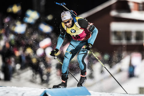 01.12.2016, Oestersund, Sweden, (SWE):Martin Fourcade (FRA) - IBU world cup biathlon, individual men, Oestersund (SWE). www.nordicfocus.com. © Manzoni/NordicFocus. Every downloaded picture is fee-liable. NordicFocus 01.12.2016, Oestersund, Sweden, (SWE):Martin Fourcade (FRA) - IBU world cup biathlon, individual men, Oestersund (SWE). www.nordicfocus.com. © Manzoni/NordicFocus. Every downloaded picture is fee-liable.