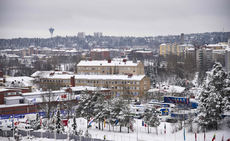 21.02.2016, Lahti, Finland (FIN): Team Area and Lahti city center seen from above - FIS world cup nordic combined, individual gundersen HS130/10km, Lahti (FIN). www.nordicfocus.com. © Felgenhauer/NordicFocus. Every downloaded picture is fee-liable. NordicFocus 21.02.2016, Lahti, Finland (FIN): Team Area and Lahti city center seen from above - FIS world cup nordic combined, individual gundersen HS130/10km, Lahti (FIN). www.nordicfocus.com. © Felgenhauer/NordicFocus. Every downloaded picture is fee-liable.