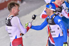 23.02.2017, Lahti, Finland (FIN):Petter Jr. Northug (NOR), Federico Pellegrino (ITA) - FIS nordic world ski championships, cross-country, individual sprint, Lahti (FIN). www.nordicfocus.com. © Thibaut/NordicFocus. Every downloaded picture is fee-liable. NordicFocus 23.02.2017, Lahti, Finland (FIN):Petter Jr. Northug (NOR), Federico Pellegrino (ITA) - FIS nordic world ski championships, cross-country, individual sprint, Lahti (FIN). www.nordicfocus.com. © Thibaut/NordicFocus. Every downloaded picture is fee-liable.