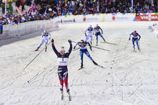 23.02.2017, Lahti, Finland (FIN):Maiken Caspersen Falla (NOR), Jessica Diggins (USA), Kikkan Randall (USA) - FIS nordic world ski championships, cross-country, individual sprint, Lahti (FIN). www.nordicfocus.com. © Thibaut/NordicFocus. Every downloaded NordicFocus 23.02.2017, Lahti, Finland (FIN):Maiken Caspersen Falla (NOR), Jessica Diggins (USA), Kikkan Randall (USA) - FIS nordic world ski championships, cross-country, individual sprint, Lahti (FIN). www.nordicfocus.com. © Thibaut/NordicFocus. Every downloaded