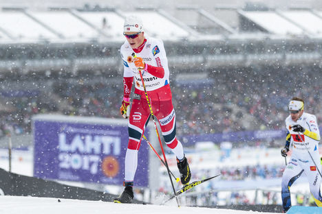 26.02.2017, Lahti, Finland (FIN):Johannes Hoesflot Klaebo (NOR) - FIS nordic world ski championships, cross-country, team sprint, Lahti (FIN). www.nordicfocus.com. © Modica/NordicFocus. Every downloaded picture is fee-liable. Modica/NordicFocus 26.02.2017, Lahti, Finland (FIN):Johannes Hoesflot Klaebo (NOR) - FIS nordic world ski championships, cross-country, team sprint, Lahti (FIN). www.nordicfocus.com. © Modica/NordicFocus. Every downloaded picture is fee-liable.