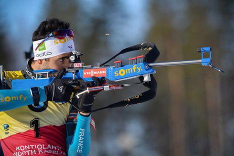 11.03.2017, Kontiolahti, Finland (FIN):Martin Fourcade (FRA) - IBU world cup biathlon, pursuit men, Kontiolahti (FIN). www.nordicfocus.com. © Tumashov/NordicFocus. Every downloaded picture is fee-liable. NordicFocus 11.03.2017, Kontiolahti, Finland (FIN):Martin Fourcade (FRA) - IBU world cup biathlon, pursuit men, Kontiolahti (FIN). www.nordicfocus.com. © Tumashov/NordicFocus. Every downloaded picture is fee-liable.