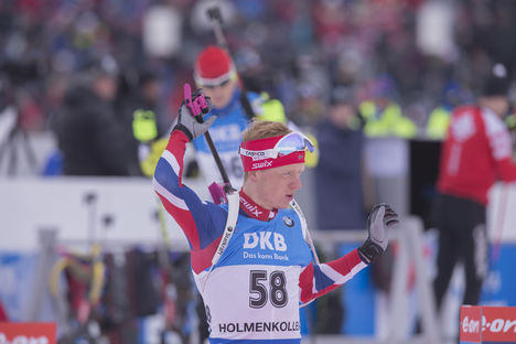 05.03.2016, Oslo, Norway (NOR):Johannes Thingnes Boe (NOR) - IBU world championships biathlon, sprint men, Oslo (NOR). www.nordicfocus.com. © NordicFocus. Every downloaded picture is fee-liable. NordicFocus 05.03.2016, Oslo, Norway (NOR):Johannes Thingnes Boe (NOR) - IBU world championships biathlon, sprint men, Oslo (NOR). www.nordicfocus.com. © NordicFocus. Every downloaded picture is fee-liable.