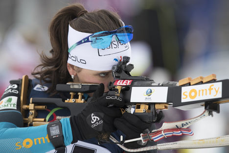 25.01.2017, Duszniki Zdroj, Poland (POL):Julia Simon (FRA) - IBU Open European championships biathlon, individual women, Duszniki Zdroj (POL). www.nordicfocus.com. © Manzoni/NordicFocus. Every downloaded picture is fee-liable. NordicFocus 25.01.2017, Duszniki Zdroj, Poland (POL):Julia Simon (FRA) - IBU Open European championships biathlon, individual women, Duszniki Zdroj (POL). www.nordicfocus.com. © Manzoni/NordicFocus. Every downloaded picture is fee-liable.