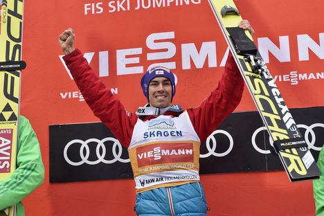 12.03.2017, Oslo, Norway (NOR):Stefan Kraft (AUT) - FIS world cup ski jumping, individual HS134, Oslo (NOR). www.nordicfocus.com. © Thibaut/NordicFocus. Every downloaded picture is fee-liable. Thibaut/NordicFocus 12.03.2017, Oslo, Norway (NOR):Stefan Kraft (AUT) - FIS world cup ski jumping, individual HS134, Oslo (NOR). www.nordicfocus.com. © Thibaut/NordicFocus. Every downloaded picture is fee-liable.