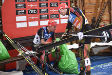 18.03.2017, Schonach, Germany (GER):Johannes Rydzek (GER), Eric Frenzel (GER) - FIS world cup nordic combined, individual gundersen HS106/10km, Schonach (GER). www.nordicfocus.com. © Thibaut/NordicFocus. Every downloaded picture is fee-liable. NordicFocus 18.03.2017, Schonach, Germany (GER):Johannes Rydzek (GER), Eric Frenzel (GER) - FIS world cup nordic combined, individual gundersen HS106/10km, Schonach (GER). www.nordicfocus.com. © Thibaut/NordicFocus. Every downloaded picture is fee-liable.