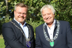 Ordførerne Thor Hals og Olav Breivik Ordførerne Thor Hals og Olav Breivik