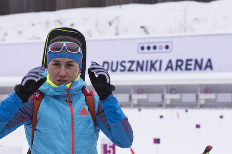 24.01.2017, Duszniki Zdroj, Poland (POL):Daria Virolaynen (RUS) - IBU Open European championships biathlon, training, Duszniki Zdroj (POL). www.nordicfocus.com. © Manzoni/NordicFocus. Every downloaded picture is fee-liable. NordicFocus 24.01.2017, Duszniki Zdroj, Poland (POL):Daria Virolaynen (RUS) - IBU Open European championships biathlon, training, Duszniki Zdroj (POL). www.nordicfocus.com. © Manzoni/NordicFocus. Every downloaded picture is fee-liable.