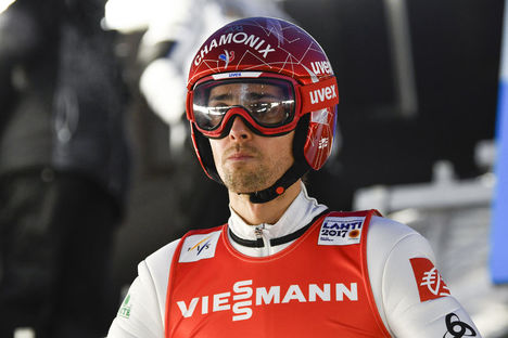 02.03.2017, Lahti, Finland (FIN):Vincent Descombes Sevoie (FRA) - FIS nordic world ski championships, ski jumping, individual HS130, Lahti (FIN). www.nordicfocus.com. © Thibaut/NordicFocus. Every downloaded picture is fee-liable. Thibaut/NordicFocus 02.03.2017, Lahti, Finland (FIN):Vincent Descombes Sevoie (FRA) - FIS nordic world ski championships, ski jumping, individual HS130, Lahti (FIN). www.nordicfocus.com. © Thibaut/NordicFocus. Every downloaded picture is fee-liable.