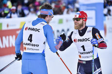 25.02.2017, Lahti, Finland (FIN):Sergey Ustiugov (RUS), Martin Johnsrud Sundby (NOR) - FIS nordic world ski championships, cross-country, skiathlon men, Lahti (FIN). www.nordicfocus.com. © Thibaut/NordicFocus. Every downloaded picture is fee-liable. NordicFocus 25.02.2017, Lahti, Finland (FIN):Sergey Ustiugov (RUS), Martin Johnsrud Sundby (NOR) - FIS nordic world ski championships, cross-country, skiathlon men, Lahti (FIN). www.nordicfocus.com. © Thibaut/NordicFocus. Every downloaded picture is fee-liable.