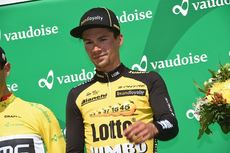 30-04-2017 Tour De Romandie; Tappa 05 Losanna - Losanna; 2017, Lotto Nl - Jumbo; Roglic, Primoz; Losanna; Fotoreporter Sirotti Stefano 30-04-2017 Tour De Romandie; Tappa 05 Losanna - Losanna; 2017, Lotto Nl - Jumbo; Roglic, Primoz; Losanna;