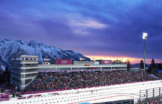 22.02.2014, Sochi, Russia (RUS): athletes arrive at the stadium- XXII. Olympic Winter Games Sochi 2014, biathlon, relay men, Sochi (RUS). www.nordicfocus.com. © NordicFocus. Every downloaded picture is fee-liable. NordicFocus 22.02.2014, Sochi, Russia (RUS): athletes arrive at the stadium- XXII. Olympic Winter Games Sochi 2014, biathlon, relay men, Sochi (RUS). www.nordicfocus.com. © NordicFocus. Every downloaded picture is fee-liable.