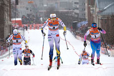 NordicFocus 08.03.2017, Drammen, Norway (NOR):Hanna Falk (SWE), Stina Nilsson (SWE), Krista Parmakoski (FIN), (l-r) - FIS world cup cross-country, individual sprint, Drammen (NOR). www.nordicfocus.com. © Rauschendorfer/NordicFocus. Every downloaded picture is fee-