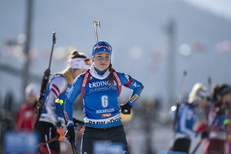 NordicFocus 10.02.2017, Hochfilzen, Austria (AUT):Dorothea Wierer (ITA) - IBU world championships biathlon, sprint women, Hochfilzen (AUT). www.nordicfocus.com. © NordicFocus. Every downloaded picture is fee-liable.