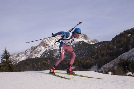 NordicFocus 11.12.2015, Hochfilzen, Austria (AUT):Alexey Slepov (RUS) - IBU world cup biathlon, sprint men, Hochfilzen (AUT). www.nordicfocus.com. © Manzoni/NordicFocus. Every downloaded picture is fee-liable.