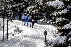 NordicFocus 11.02.2017, Cortina-Toblach, Italy (ITA):Andreas Holmberg (SWE), Johan Loevgren (SWE), (l-r) - Ski Classics, Cortina-Toblach (ITA). www.nordicfocus.com. © Bragotto/NordicFocus. Every downloaded picture is fee-liable.