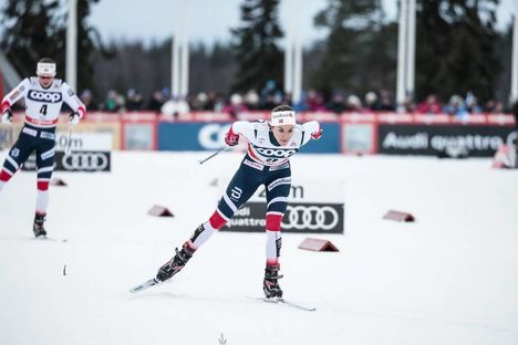 NordicFocus 26.11.2017, Ruka, Finland (FIN):Heidi Weng (NOR) - FIS world cup cross-country, pursuit women, Ruka (FIN). www.nordicfocus.com. © Modica/NordicFocus. Every downloaded picture is fee-liable.