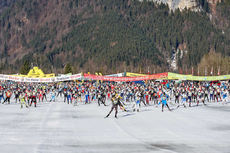 NordicFocus 04.02.2017, Oberammergau, Germany (GER):Start of the race - FIS Worldloppet Cup Koenig Ludwig Lauf, Oberammergau (GER). www.nordicfocus.com. © Rauschendorfer/NordicFocus. Every downloaded picture is fee-liable.