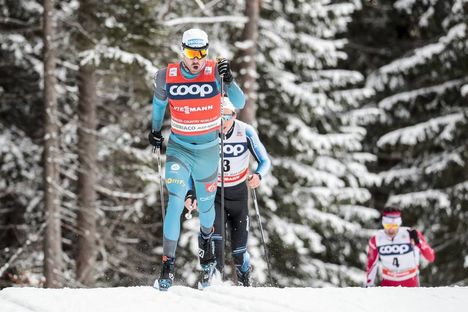 NordicFocus 17.12.2017, Toblach, Italy (ITA):Maurice Manificat (FRA) - FIS world cup cross-country, pursuit men, Toblach (ITA). www.nordicfocus.com. © Modica/NordicFocus. Every downloaded picture is fee-liable.