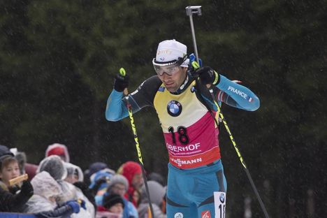 NordicFocus 05.01.2018, Oberhof, Germany (GER):Martin Fourcade (FRA) - IBU world cup biathlon, sprint men, Oberhof (GER). www.nordicfocus.com. © Manzoni/NordicFocus. Every downloaded picture is fee-liable.