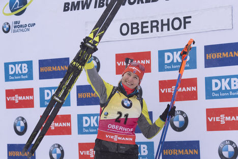 NordicFocus 04.01.2018, Oberhof, Germany (GER):Anastasiya Kuzmina (SVK) - IBU world cup biathlon, sprint women, Oberhof (GER). www.nordicfocus.com. © Manzoni/NordicFocus. Every downloaded picture is fee-liable.