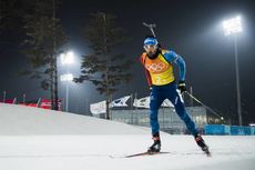 NordicFocus 23.02.2018, Pyeongchang, Korea (KOR):Martin Fourcade (FRA) - XXIII. Olympic Winter Games Pyeongchang 2018, biathlon, relay men, Pyeongchang (KOR). www.nordicfocus.com. © Thibaut/NordicFocus. Every downloaded picture is fee-liable.