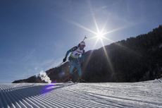 NordicFocus 24.01.2018, Ridnaun, Italy (ITA):Jean Guillaume Beatrix (FRA) - IBU Open European championships biathlon, individual men, Ridnaun (ITA). www.nordicfocus.com. © Manzoni/NordicFocus. Every downloaded picture is fee-liable.