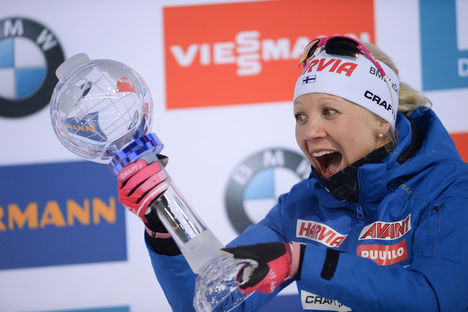 NordicFocus 25.03.2018, Tyumen, Russia (RUS):Kaisa Makarainen (FIN) - IBU world cup biathlon, mass women, Tyumen (RUS). www.nordicfocus.com. © Tumashov/NordicFocus. Every downloaded picture is fee-liable.