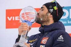 NordicFocus 25.03.2018, Tyumen, Russia (RUS):Martin Fourcade (FRA) - IBU world cup biathlon, cups, Tyumen (RUS). www.nordicfocus.com. © Tumashov/NordicFocus. Every downloaded picture is fee-liable.