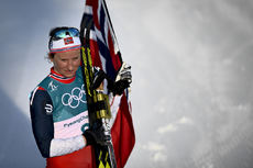 NordicFocus 25.02.2018, Pyeongchang, Korea (KOR):Marit Bjoergen (NOR) - XXIII. Olympic Winter Games Pyeongchang 2018, cross-country, mass women, Pyeongchang (KOR). www.nordicfocus.com. © Thibaut/NordicFocus. Every downloaded picture is fee-liable.