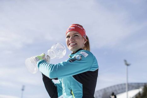 NordicFocus 19.03.2017, Oslo, Norway (NOR):Gabriela Koukalova (CZE) - IBU world cup biathlon, cups, Oslo (NOR). www.nordicfocus.com. © Manzoni/NordicFocus. Every downloaded picture is fee-liable.