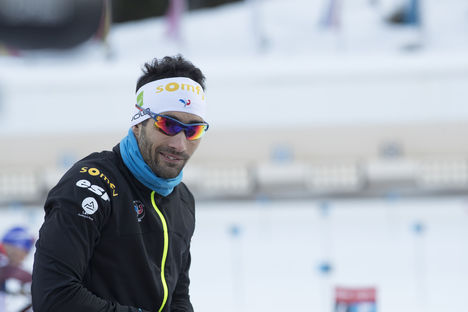NordicFocus 12.01.2018, Ruhpolding, Germany (GER):Martin Fourcade (FRA) - IBU world cup biathlon, relay men, Ruhpolding (GER). www.nordicfocus.com. © Manzoni/NordicFocus. Every downloaded picture is fee-liable.