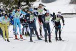 04.02.2018, Oberammergau, Germany (GER):Linard Kindschi (SUI), Urban Lentsch (AUT), Stanislav Rezac (CZE), Toni Escher (GER), Antoine Auger (FRA), (l-r)  - FIS World Loppet Cup Koenig Ludwig Lauf, Oberammergau (GER). www.nordicfocus.com. © Rauschendorfe