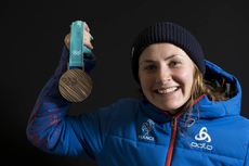 NordicFocus 24.02.2018, Pyeongchang, Korea (KOR):Justine Braisaz (FRA) - XXIII. Olympic Winter Games Pyeongchang 2018, biathlon, medals, Pyeongchang (KOR). www.nordicfocus.com. © Manzoni/NordicFocus. Every downloaded picture is fee-liable.