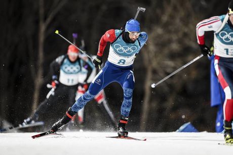 NordicFocus 12.02.2018, Pyeongchang, Korea (KOR):Martin Fourcade (FRA) - XXIII. Olympic Winter Games Pyeongchang 2018, biathlon, pursuit men, Pyeongchang (KOR). www.nordicfocus.com. © Modica/NordicFocus. Every downloaded picture is fee-liable.